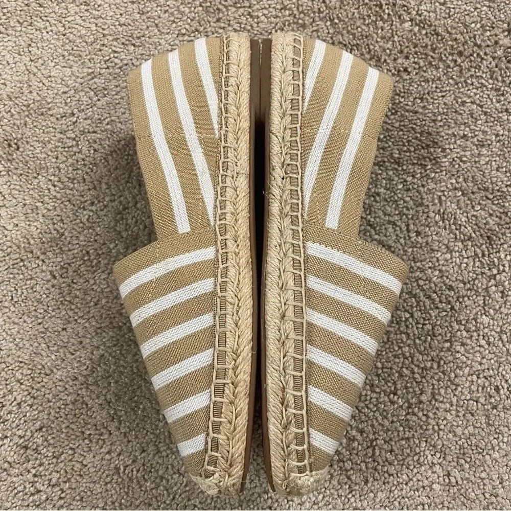 Vionic Coast 356 Valeri Slip On Espadrille Flats Sand Size 8